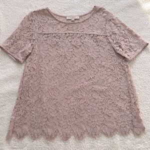 LOFT Lace Top, M
